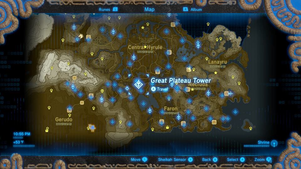 Breath of the Wild - Map
